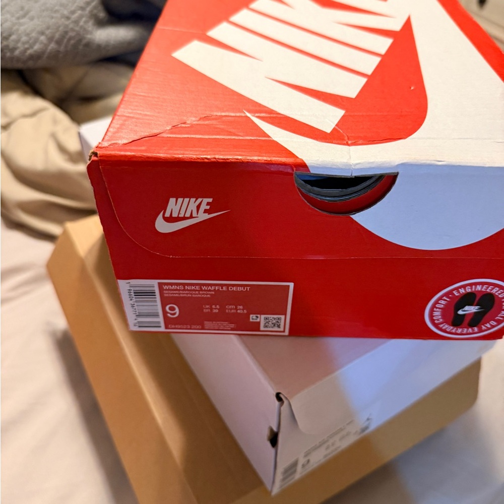 Nike Red and White Shoe Box